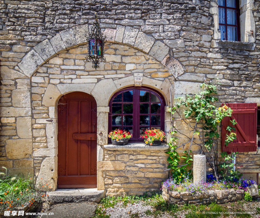 中世纪田园风景图