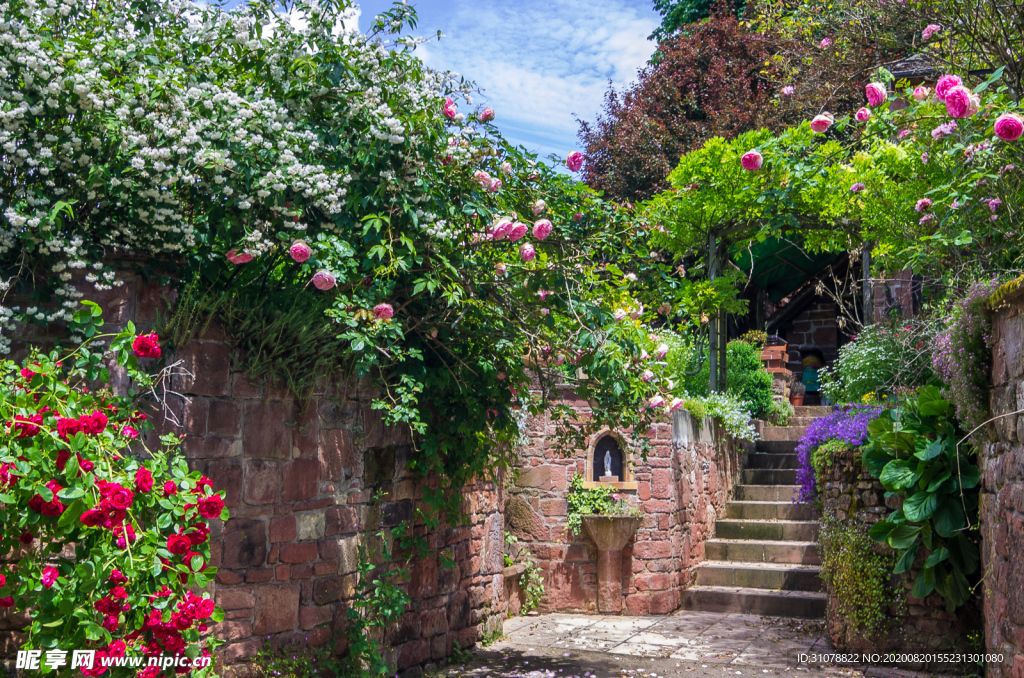 中世纪田园风景图