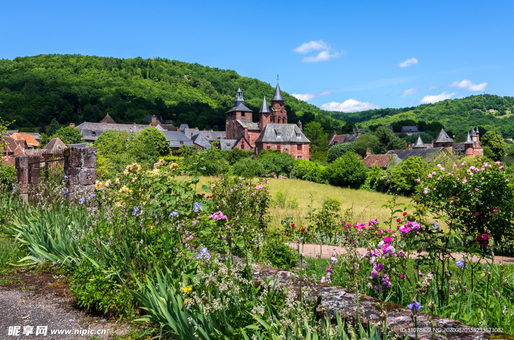 中世纪田园风景图