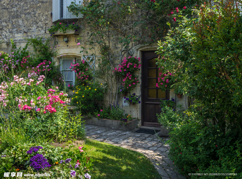 中世纪田园风景图