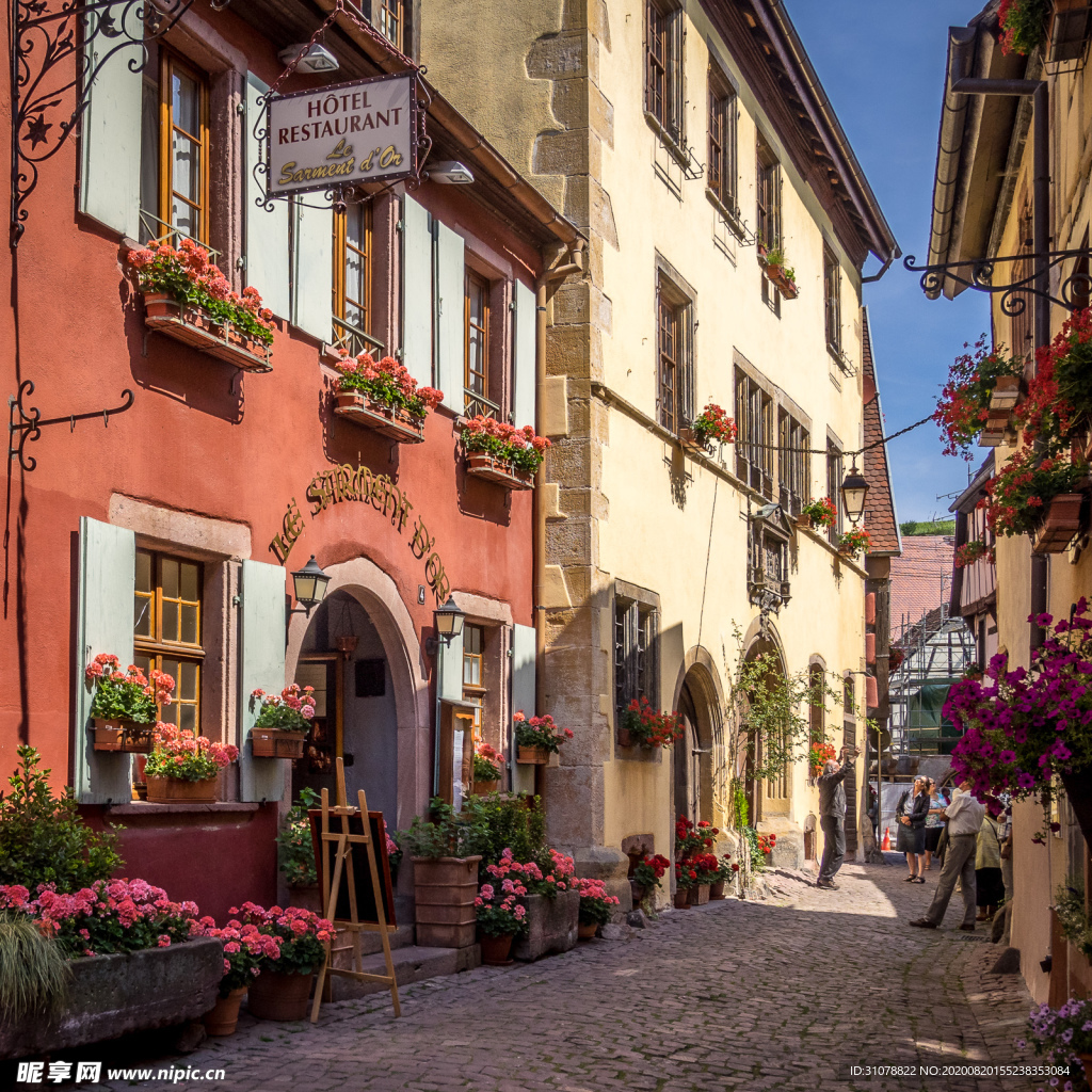 中世纪田园风景图