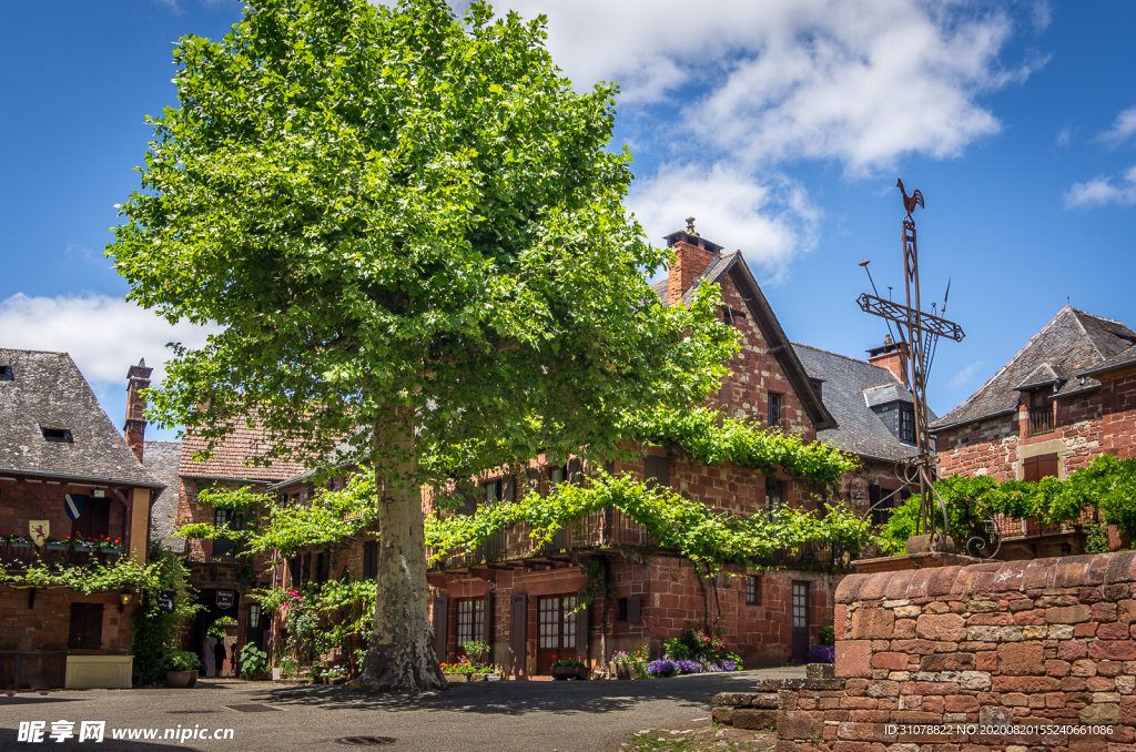 中世纪田园风景图