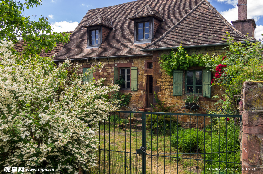 中世纪田园风景图