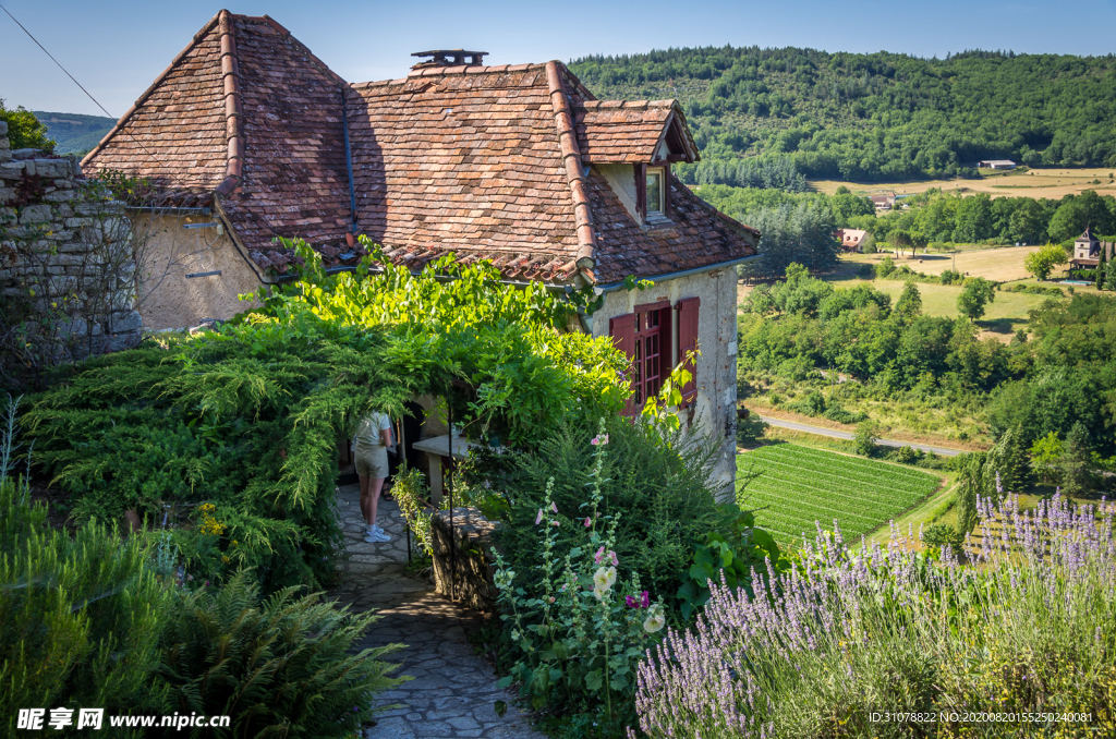 中世纪田园风景图