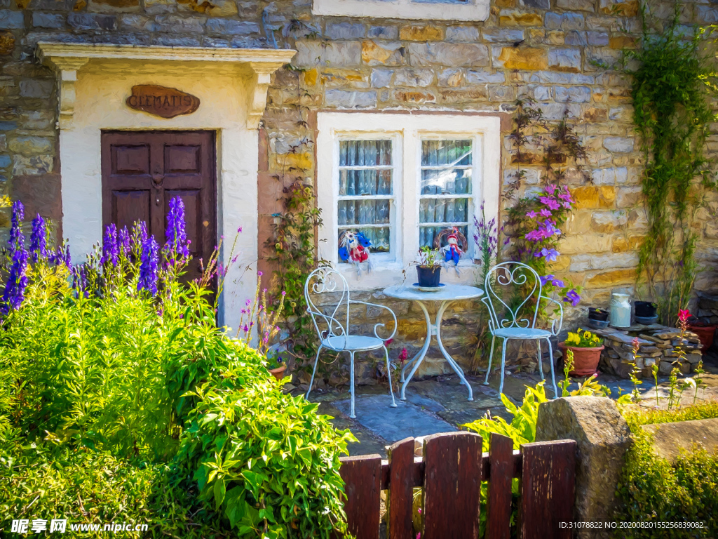 中世纪田园风景图