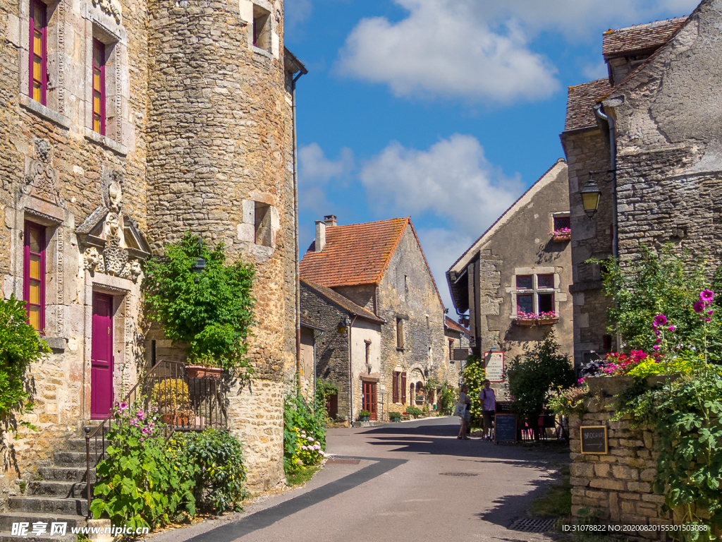 中世纪田园风景图