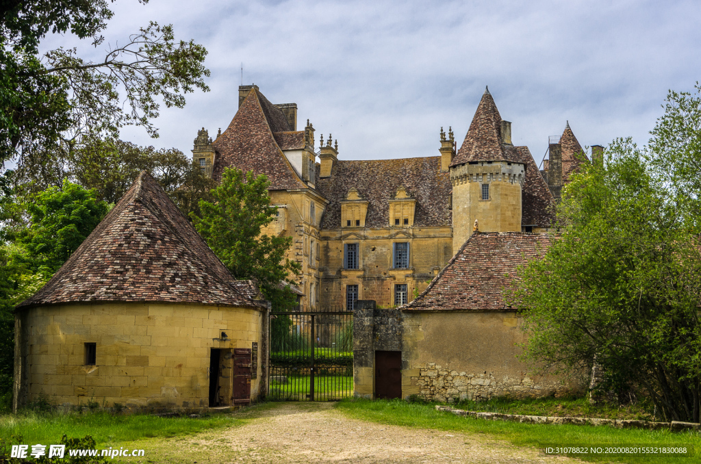中世纪田园风景图