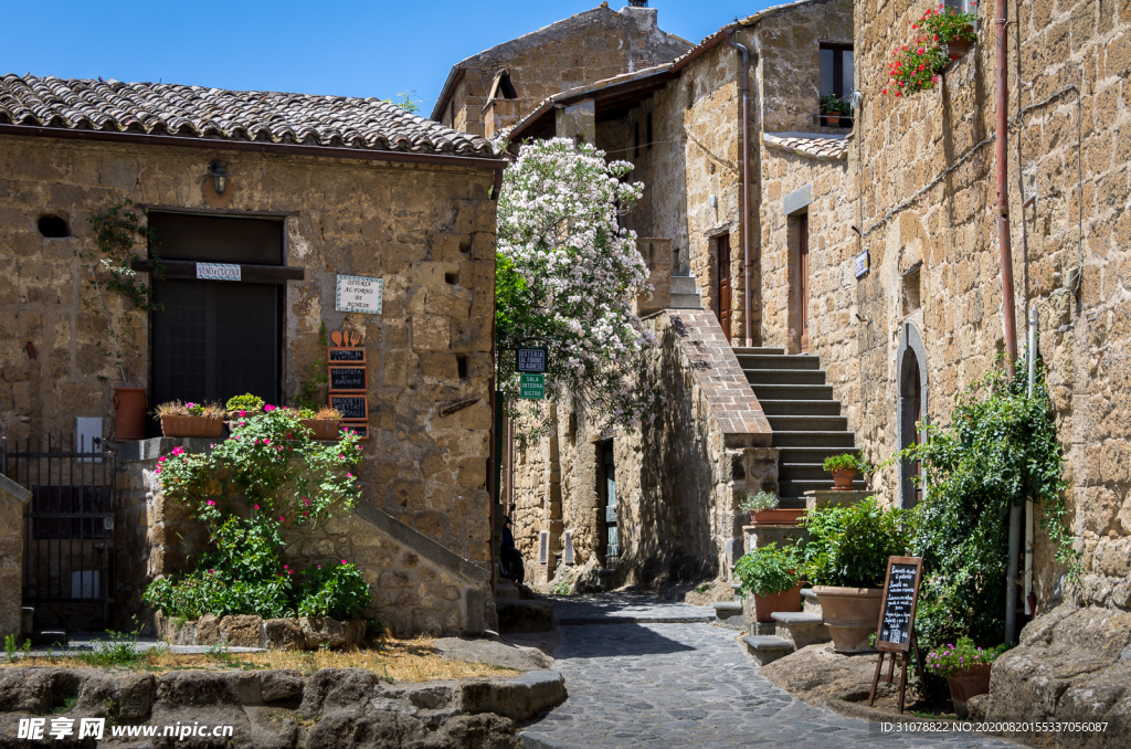 中世纪田园风景图