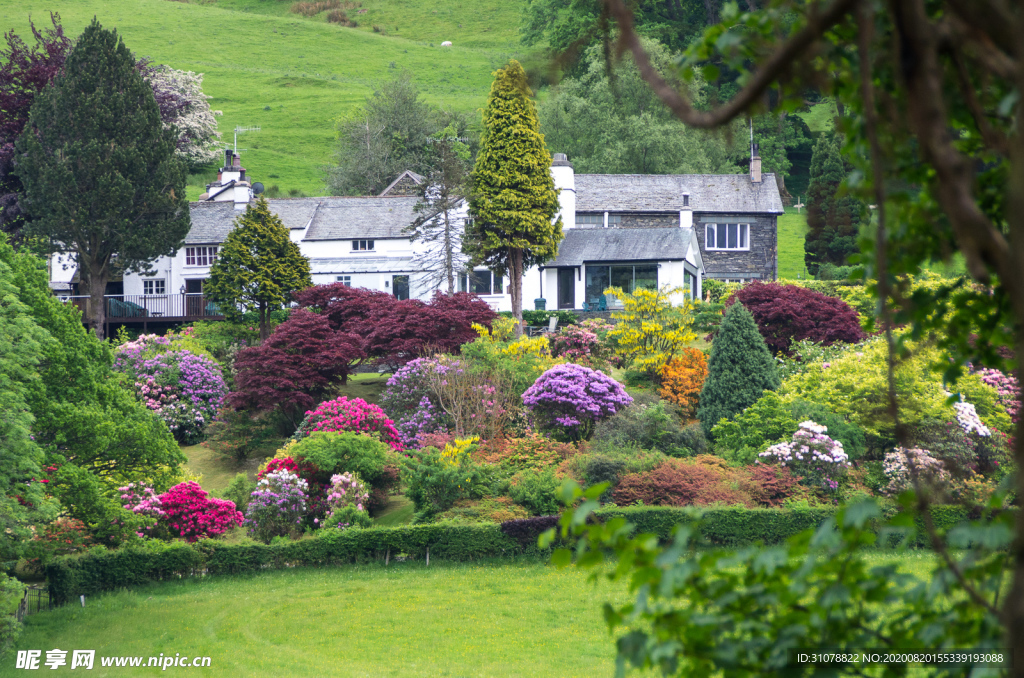 中世纪田园风景图
