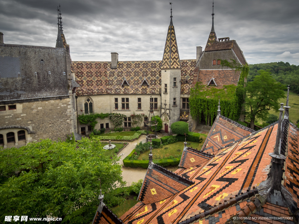 中世纪田园风景图