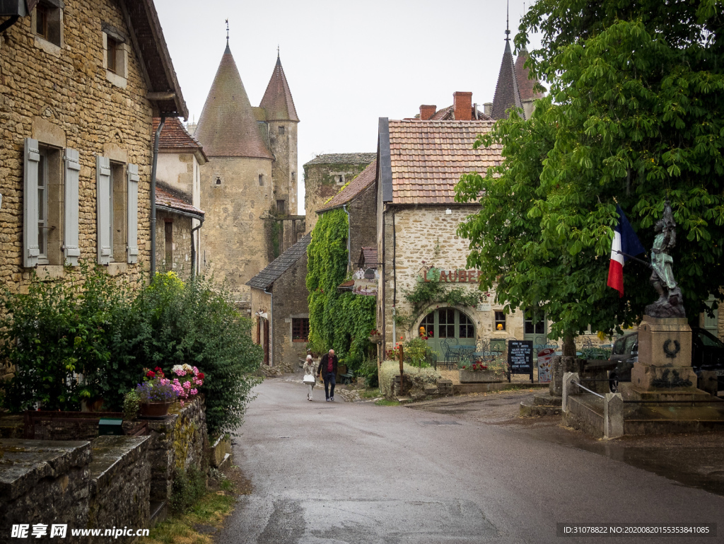 中世纪田园风景图