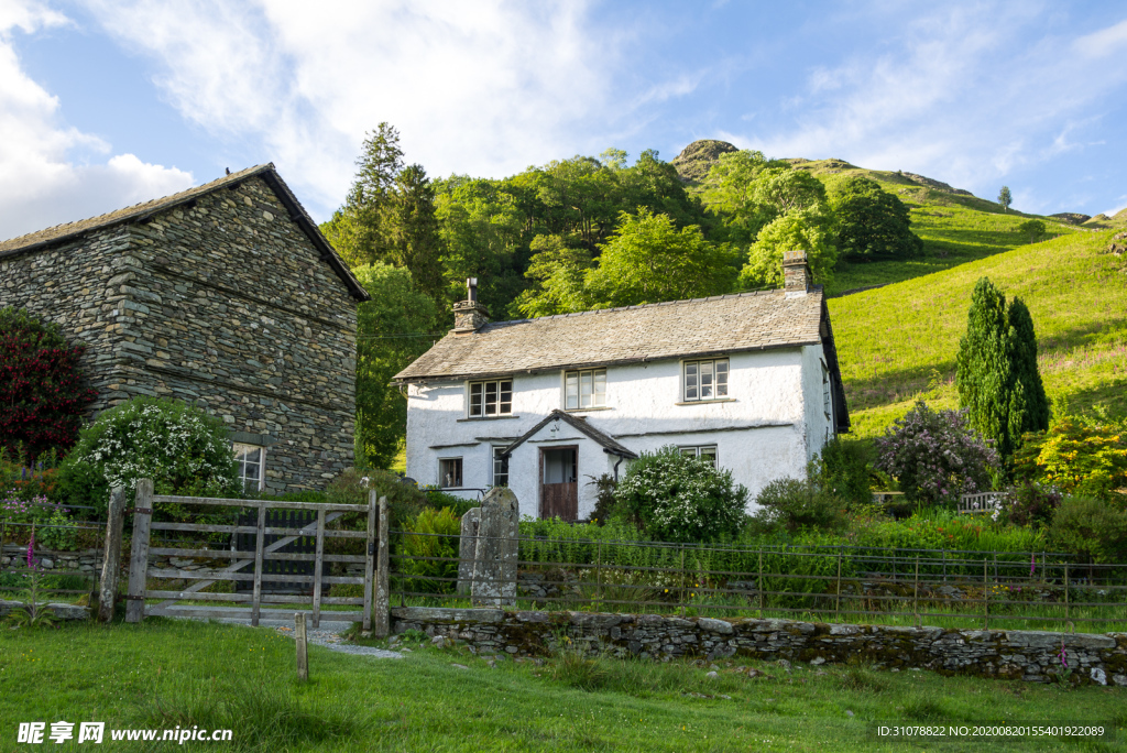 中世纪田园风景图