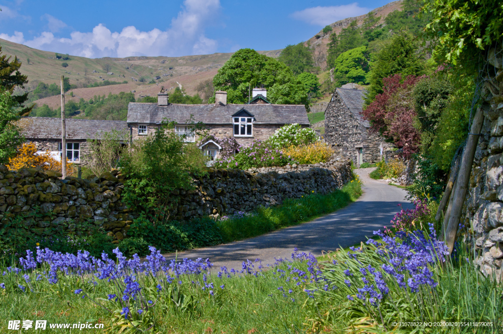 中世纪田园风景图