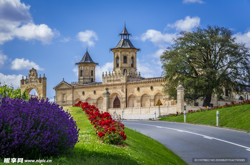 中世纪田园风景图
