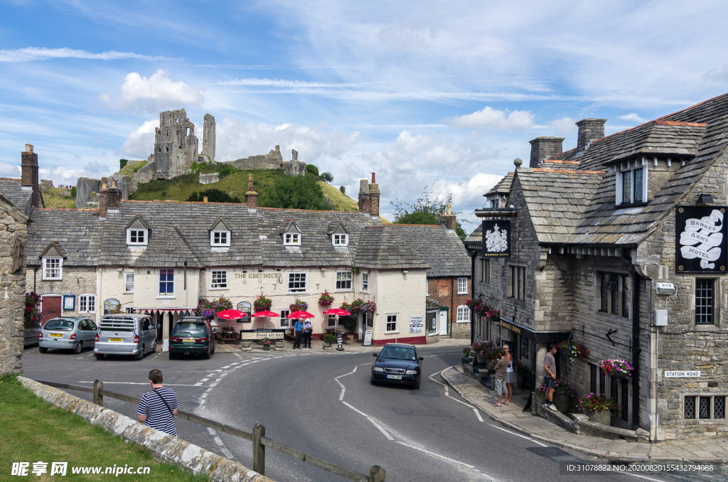 中世纪田园风景图
