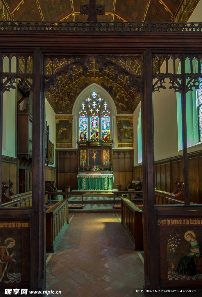 中世纪田园风景图