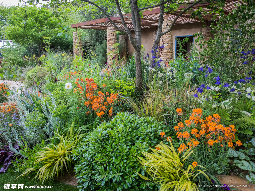 中世纪田园风景图