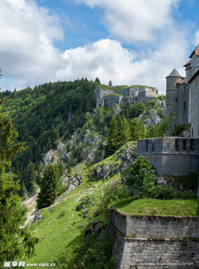 中世纪田园风景图