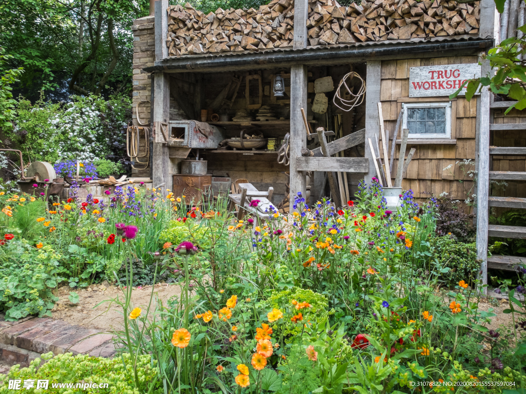 中世纪田园风景图