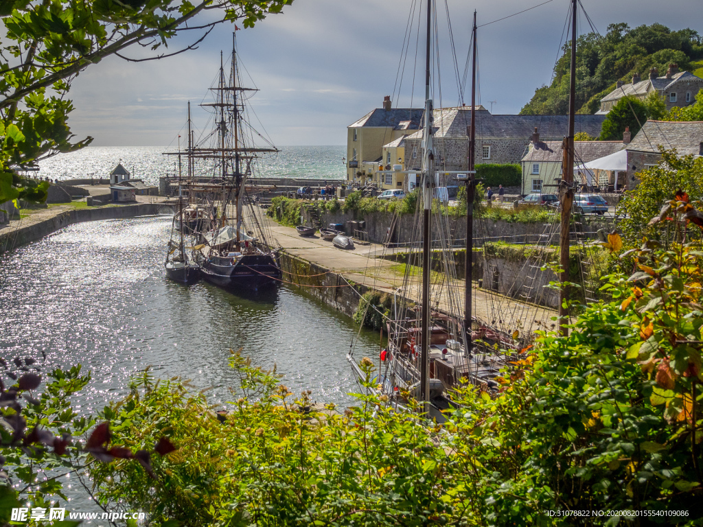 中世纪田园风景图