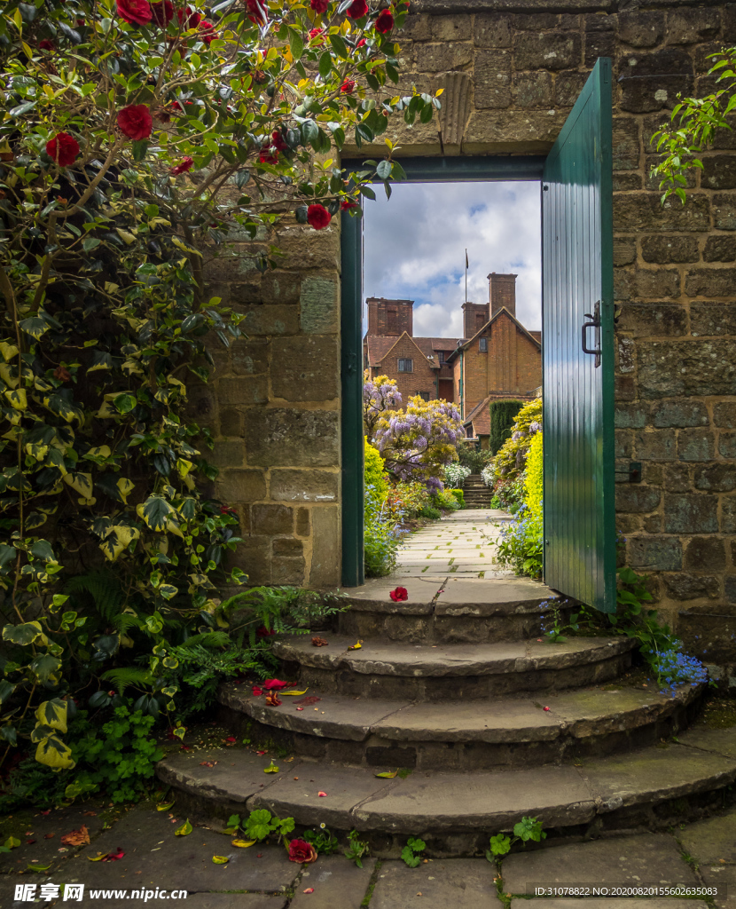 中世纪田园风景图