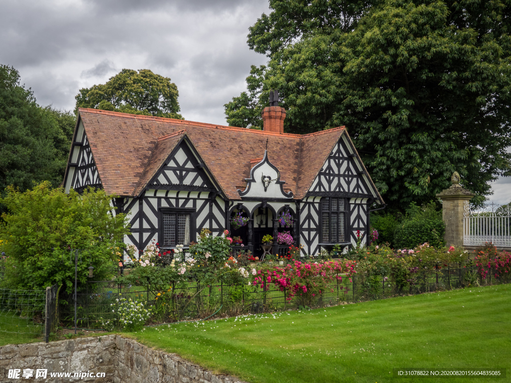 中世纪田园风景图