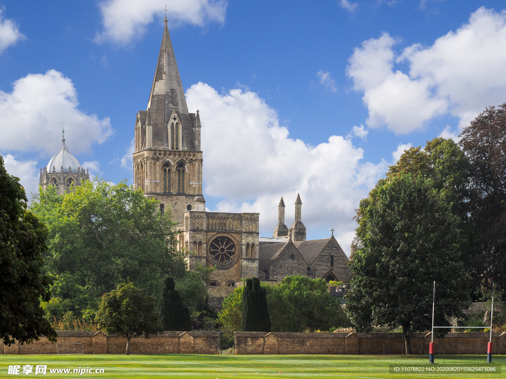 中世纪田园风景图