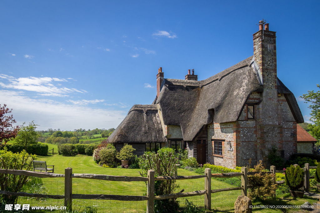 中世纪田园风景图