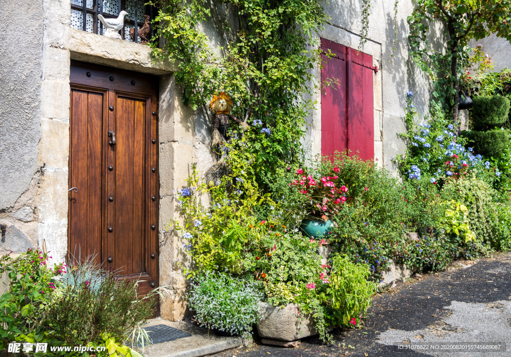 中世纪田园风景图