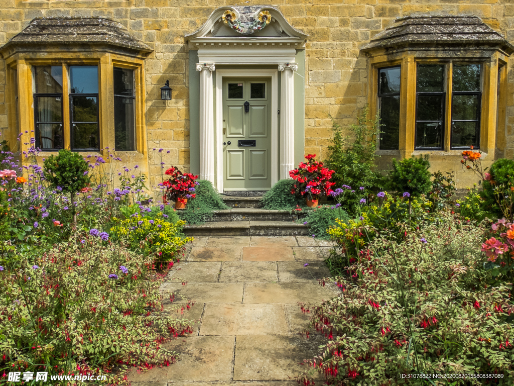 中世纪田园风景图