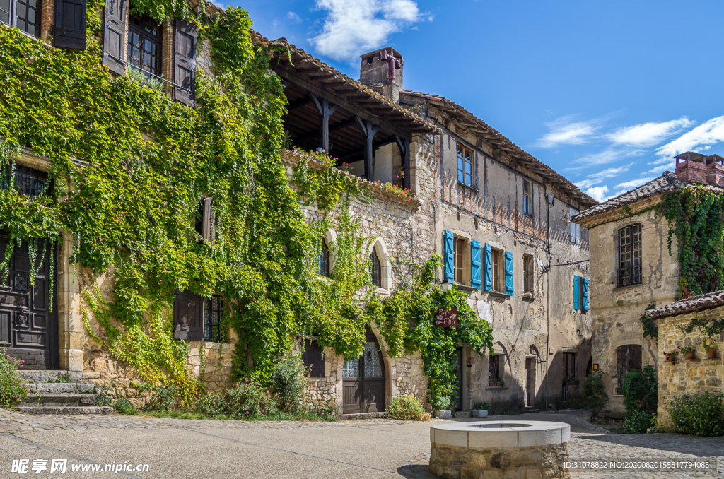 中世纪田园风景图