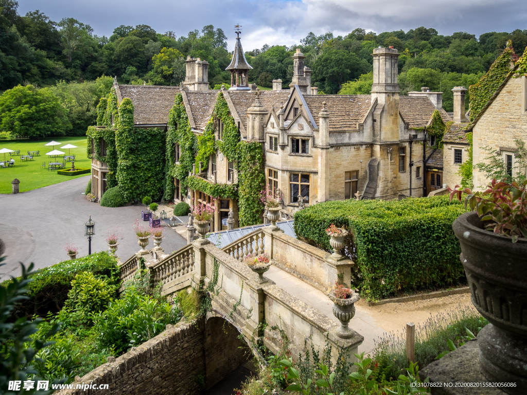 中世纪田园风景图