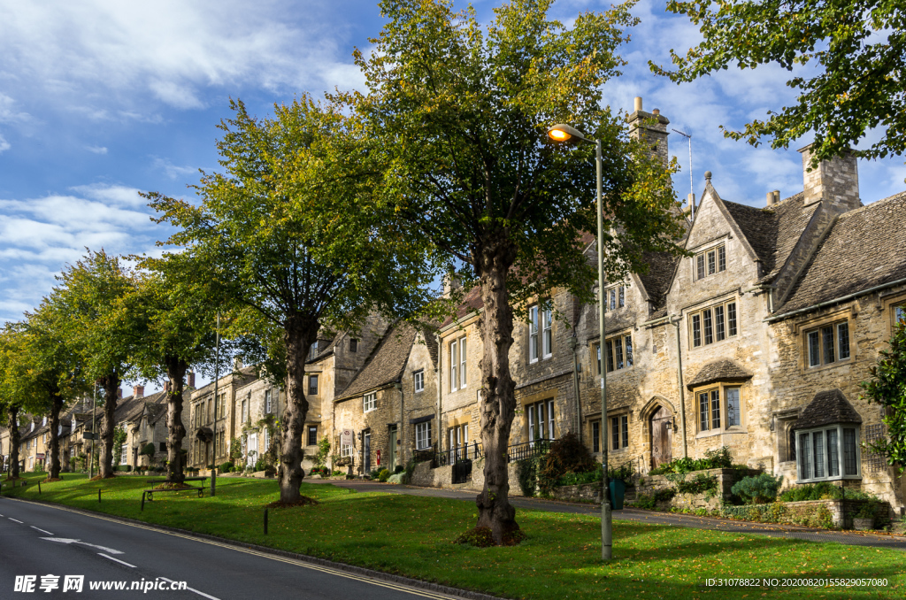 中世纪田园风景图