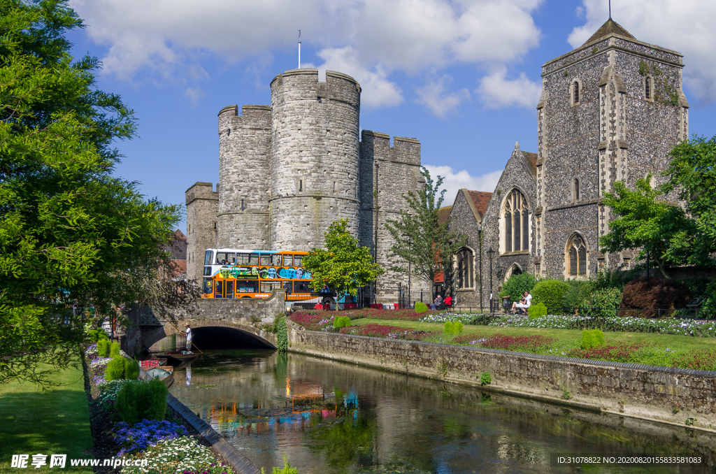 中世纪田园风景图