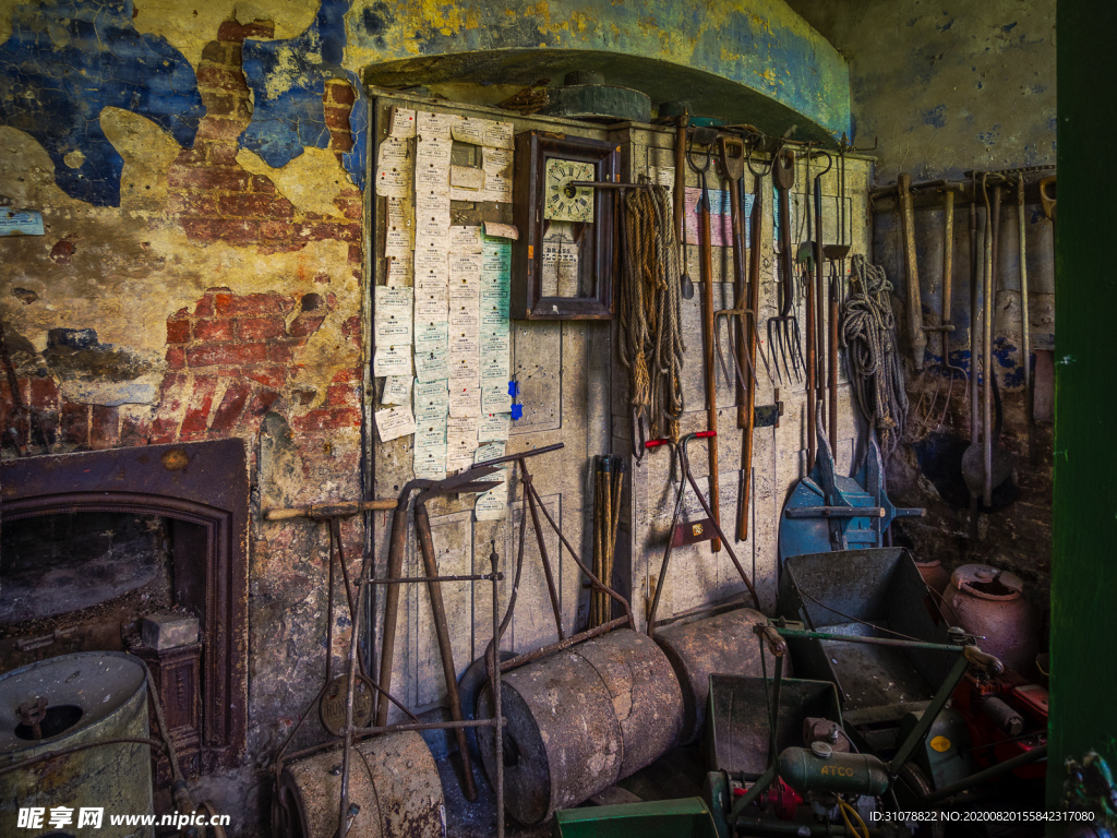 中世纪田园风景图