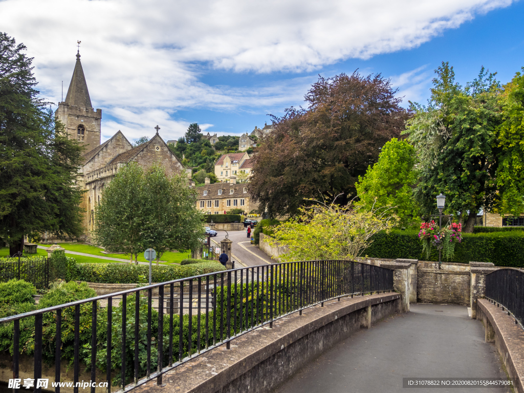 中世纪田园风景图