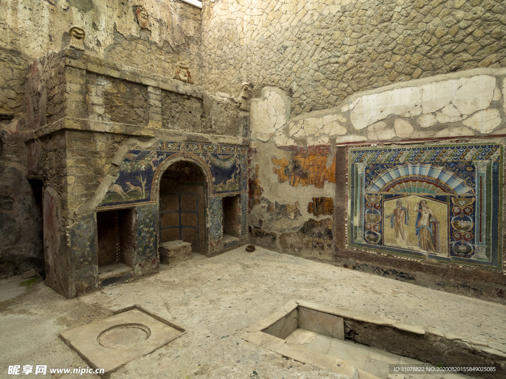 中世纪田园风景图