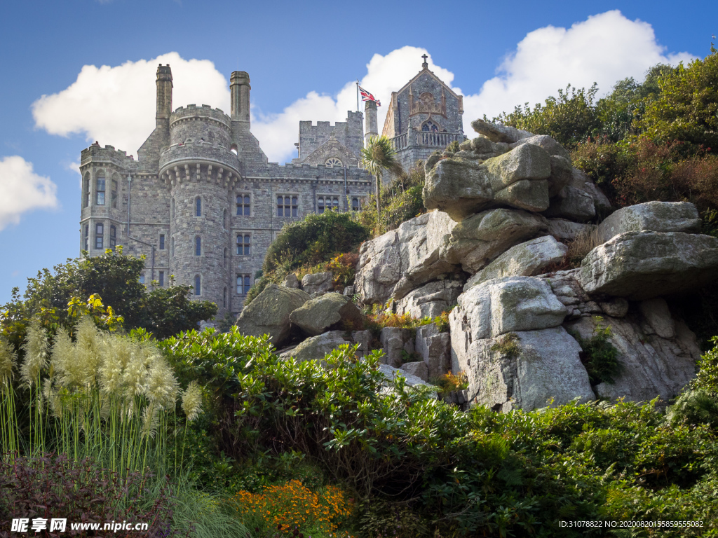 中世纪田园风景图