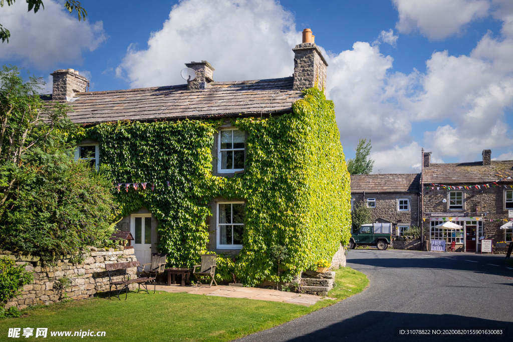 中世纪田园风景图
