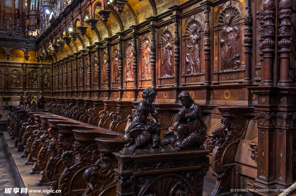 中世纪田园风景图