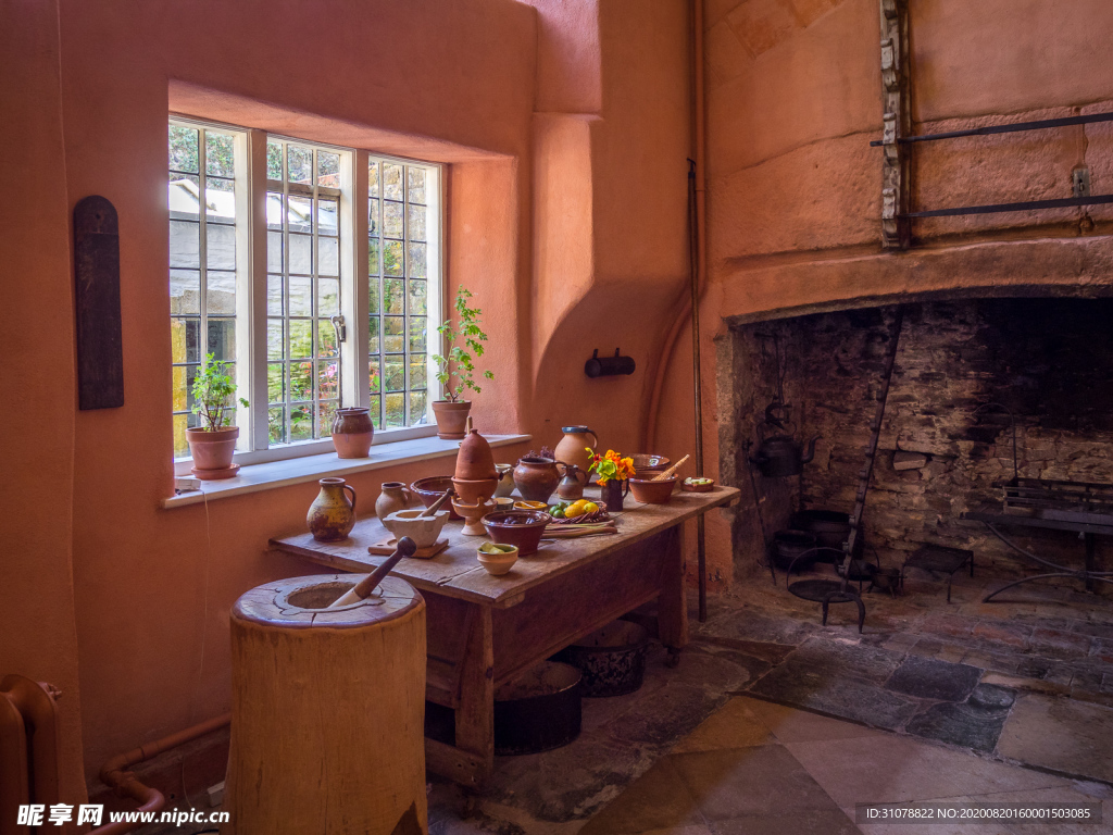 中世纪田园风景图