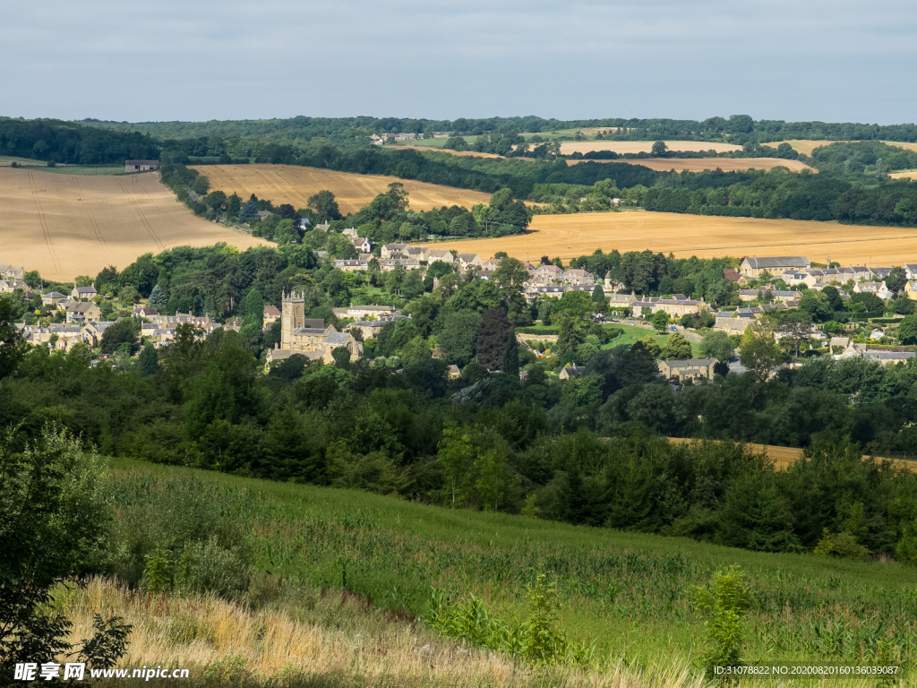 中世纪田园风景摄影