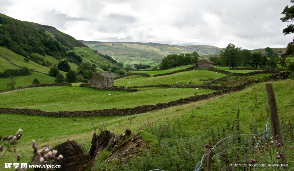 中世纪田园风景摄影