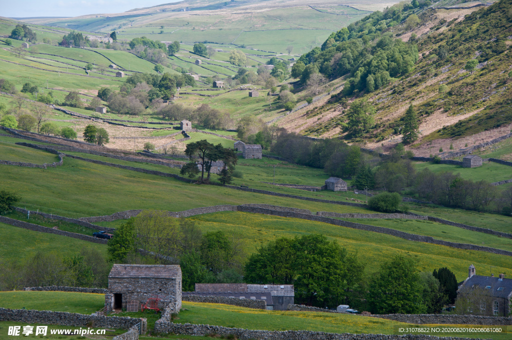 中世纪田园风景摄影