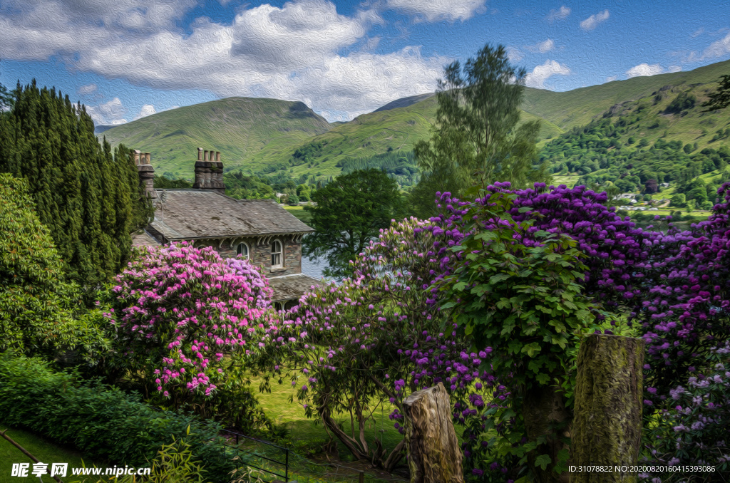 中世纪田园风景摄影