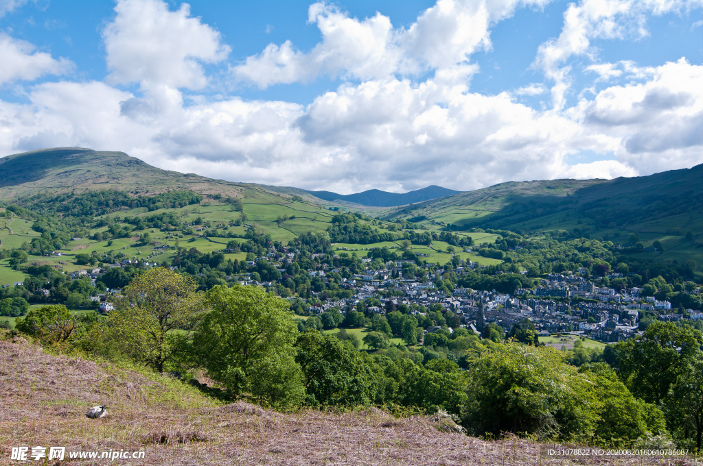 中世纪田园风景摄影