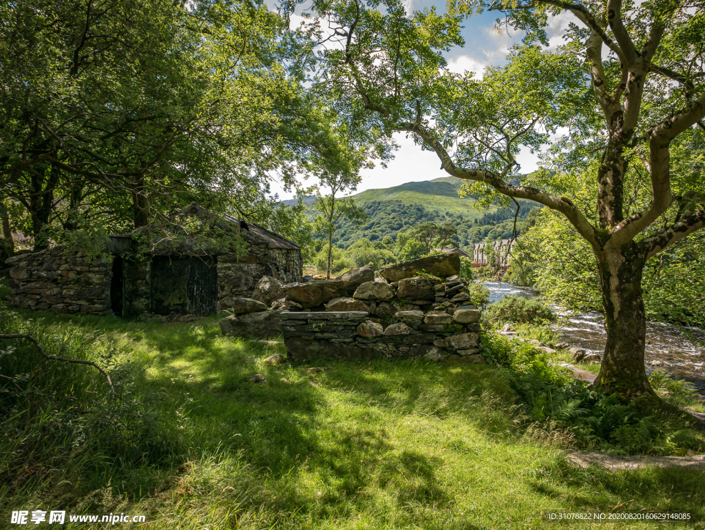 中世纪田园风景摄影