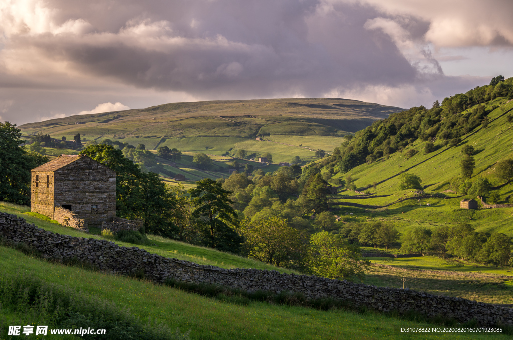 中世纪田园风景摄影