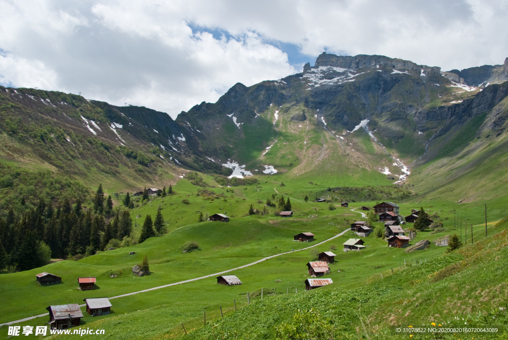 中世纪田园风景摄影
