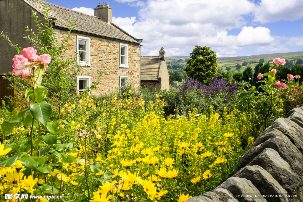 中世纪田园风景摄影